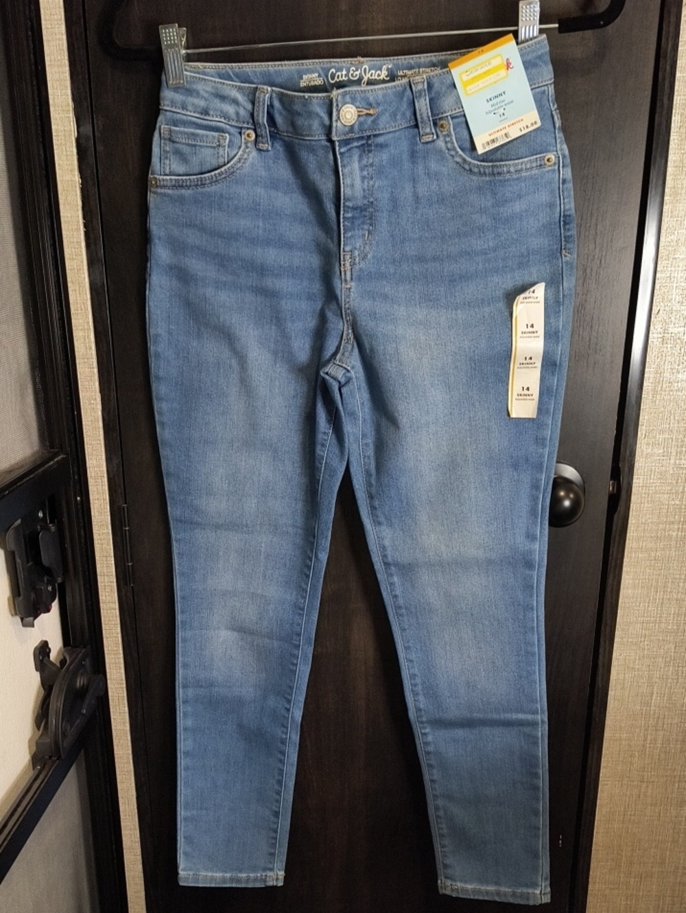 Cat & Jack Kids 14 Medium Wash Blue Skinny Jeans